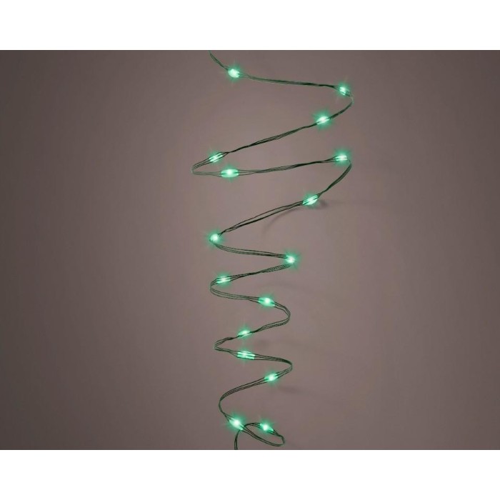 LUCI ATTORCIGLIATE 240 LED FILO VERDE L.1195